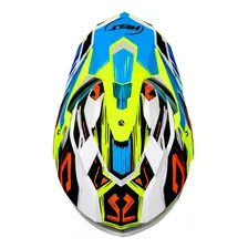 Capacete Helt Cross Vision Glass Prisma Com Óculos Interno Tamanho 58 Foto mini 3