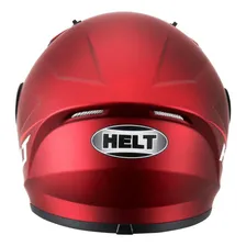 Capacete Helt Polar Vermelho Fosco 62 + Chaveiro Helt Foto mini 4