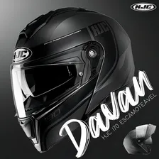 Capacete Hjc I90 Davan Preto Tamanho 59 Foto mini 4