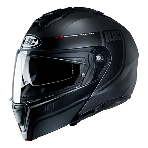 Capacete Hjc I90 Davan Preto Tamanho 59 Foto 1