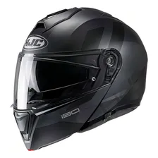 Capacete Hjc I90 Syrex Escamoteável Cor Preto Tamanho 56 Foto mini 1