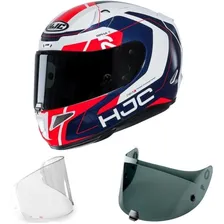 Capacete Hjc Rpha 11 Chakri Tricolor + Viseira + Pinlock Foto mini 3