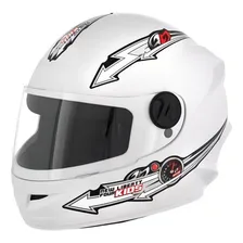 Capacete infantil Pro Tork Libert Four branco 54 com design fechado Foto  mini 1