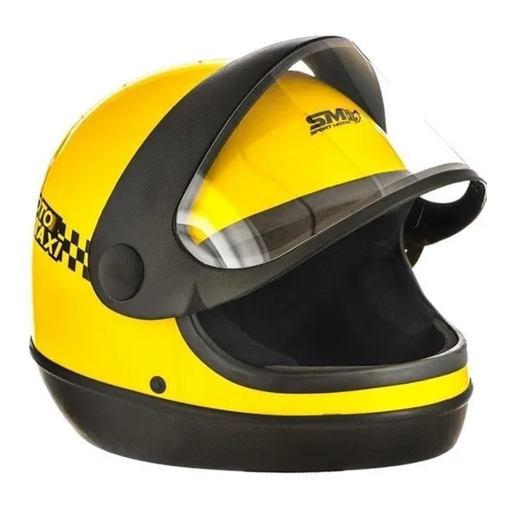 Capacete Integral Pro Tork Sport Moto Táxi Tamanho 58 Cor Amarelo Foto 1