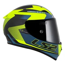 Capacete Ls2 Arrow R Ff323 Compete Cor Azul-fosco/Amarelo Tamanho do capacete 60/L Foto  mini 1