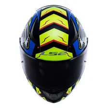 Capacete Ls2 Ff353 Alex Barros Amarelo Azul Foto mini 3