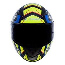 Capacete Ls2 Ff353 Alex Barros Amarelo Azul Foto mini 4