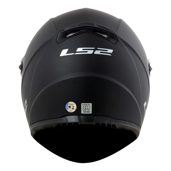 Capacete Ls2 Ff358 Classic Monocolor Preto Fosco Tamanho do capacete 56 Foto 1