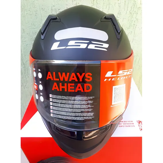 Capacete Ls2 Ff358 Classic Monocolor Preto Fosco Tamanho do capacete 58 Foto 1