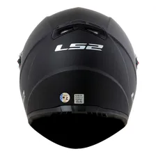 Capacete Ls2 Ff358 Classic Monocolor Preto Fosco Tamanho do capacete 58 Foto mini 3