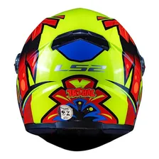 Capacete Ls2 Ff358 Tribal Capacete Moto Tamanho Do Capacete 60 Cor Amarelo Foto mini 3