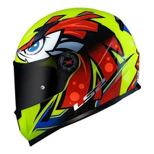 Capacete Ls2 Ff358 Tribal Capacete Moto Tamanho Do Capacete 60 Cor Amarelo Foto mini 1