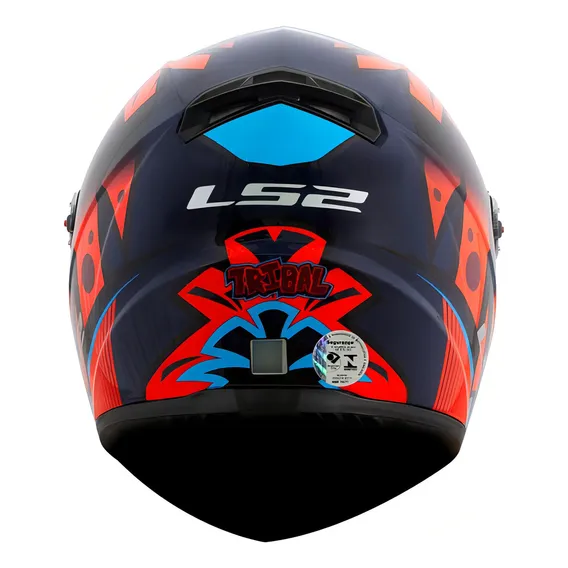 Capacete Ls2 Ff358 Tribal Capacete Moto Tamanho Do Capacete 62 Cor Laranja Foto 1