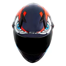 Capacete Ls2 Ff358 Tribal Laranja Azul Talle 58 Foto mini 4