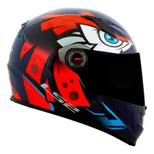 Capacete Ls2 Ff358 Tribal Orange Laranja Azul Tamanho do capacete 56 Foto mini 1