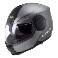 Capacete Ls2 Scope Ff309 Escamoteável Monocolor Cinza Tamanho do capacete 60 Foto  mini 1