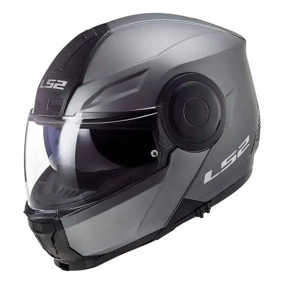 Capacete Ls2 Scope Ff309 Escamoteável Monocolor Cinza Tamanho do capacete 60 Foto 1
