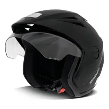 Capacete Masculino Ebf Aberto Thunder Open Solid Preto Fosco Cor Preto-fosco Tamanho do capacete 58 Foto mini 1