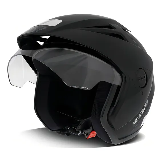 Capacete Masculino Ebf Aberto Thunder Open Solid Preto Fosco Cor Preto-fosco Tamanho do capacete 58 Foto 1