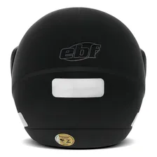 Capacete Masculino Ebf Aberto Thunder Open Solid Preto Fosco Cor Preto-fosco Tamanho do capacete 58 Foto mini 3