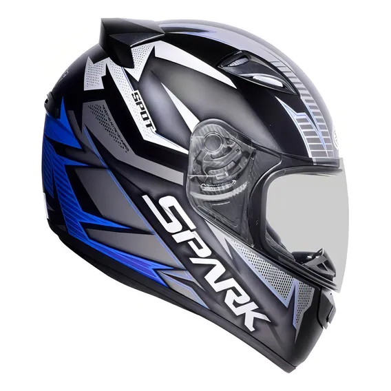 Capacete Masculino Ebf Spark Spot Fechado Foto 1