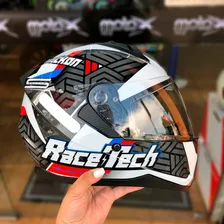 Capacete Masculino Feminino Race Tech Sector Voltkon Branco Tamanho do capacete 56 Foto mini 4