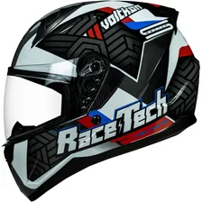 Capacete Masculino Feminino Race Tech Sector Voltkon Branco Tamanho do capacete 56 Foto mini 1