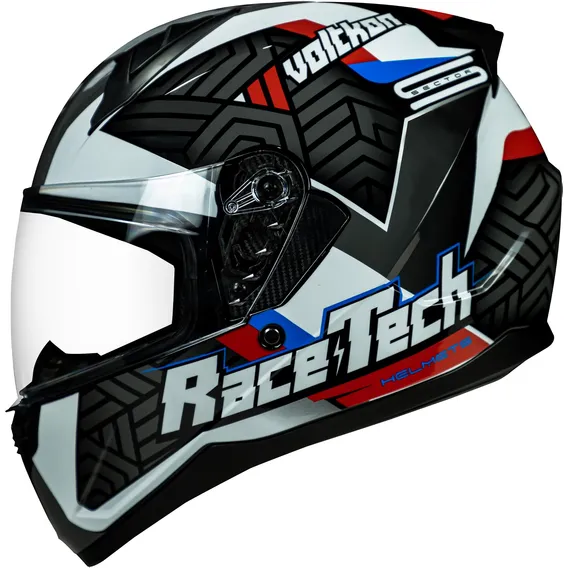 Capacete Masculino Feminino Race Tech Sector Voltkon Branco Tamanho do capacete 56 Foto 1