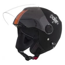 Capacete Masculino Laranja Pro Tork Skull Riders Cor Preto-fosco/Laranja Tamanho do capacete L Foto  mini 1