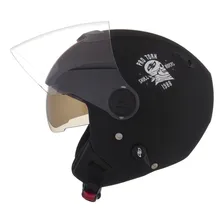 Capacete Masculino Laranja Pro Tork Skull Riders Cor Preto-fosco/Laranja Tamanho do capacete L Foto mini  3
