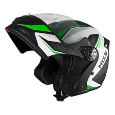 Capacete Mixs Gladiator Neo Brilhante Moto Robocop Cor Verde Tamanho do capacete 56 Foto  mini 1