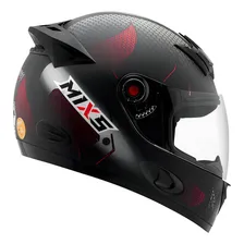 Capacete Mixs Mx5 Fechado Moto Motoqueiro E Narigueira Foto  mini 1