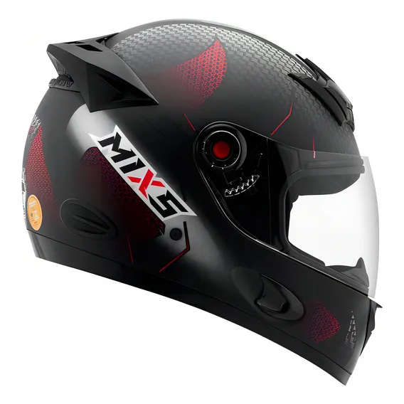Capacete Mixs Mx5 Fechado Moto Motoqueiro E Narigueira Foto 1