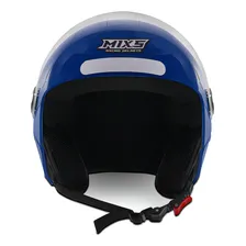 Capacete Moto Aberto Mixs Way Masculino Feminino Tamanho Do Capacete 60 Cor Azul Foto mini 2