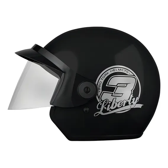 Capacete Moto Aberto Pro Tork Liberty 3 Cor Preto Tamanho Do Capacete 58 Foto 1