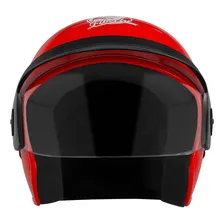 Capacete Moto Aberto Pro Tork Liberty 3 Tamanho Do Capacete 58 Cor Vermelho Foto mini  3