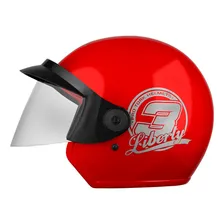 Capacete Moto Aberto Pro Tork Liberty 3 Tamanho Do Capacete 58 Cor Vermelho Foto  mini 1