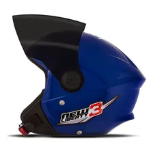 Capacete Moto Aberto Pro Tork New Liberty Three Viseira Fume Tamanho Do Capacete 56 Cor Azul Foto mini 1