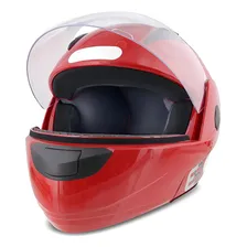 Capacete Moto Ebf Articulado Masculino Rocop Vermelho Foto mini  2