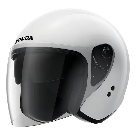 Capacete Moto Honda Aberto Hjs - Diversas Cores Cor Branco Tamanho do capacete 60 Foto 1