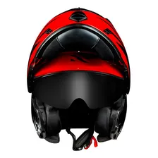 Capacete Moto Norisk Route Ff345 Charge Vermelho @# Cor Preto Tamanho do capacete 58 (M) Foto mini 4