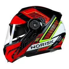 Capacete Moto Norisk Route Ff345 Charge Vermelho @# Cor Preto Tamanho do capacete 58 (M) Foto mini 1