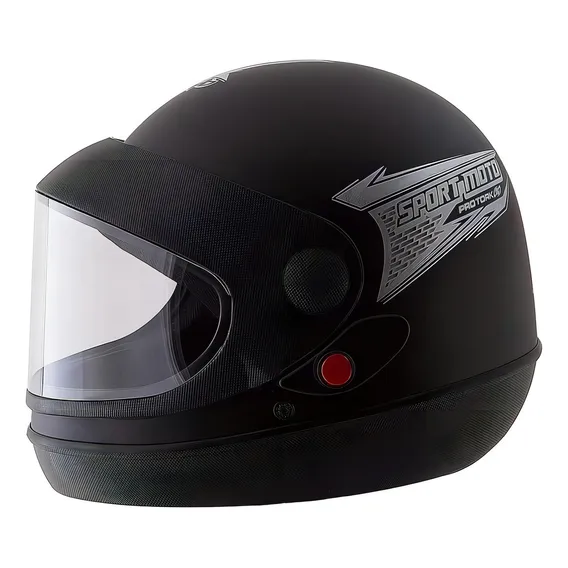 Capacete Moto Pro Tork Sport Moto 58 Preto Fosco Cor Preto-fosco Desenho Solid Foto 1