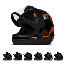 Capacete Moto Pro Tork Sport Moto 788 Laranja Tamanho 56 Foto mini 2