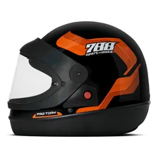Capacete Moto Pro Tork Sport Moto 788 Laranja Tamanho 56 Foto mini 3