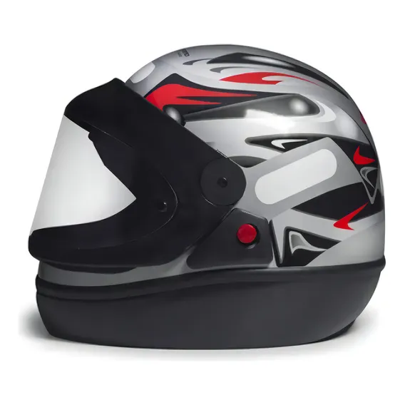 Capacete Moto San Marino Prata 56 Foto 1