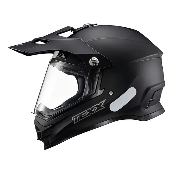 Capacete Motociclista Texx Carcara Preto Fosco Cross Trail Tamanho do capacete 62 Foto 1