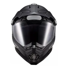 Capacete Motociclista Texx Carcara Preto Fosco Cross Trail Tamanho do capacete 62 Foto mini 3