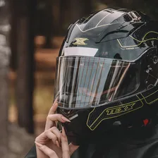 Capacete Motociclista Texx G2 Panther Verde Tamanho do capacete 61 Foto mini 1
