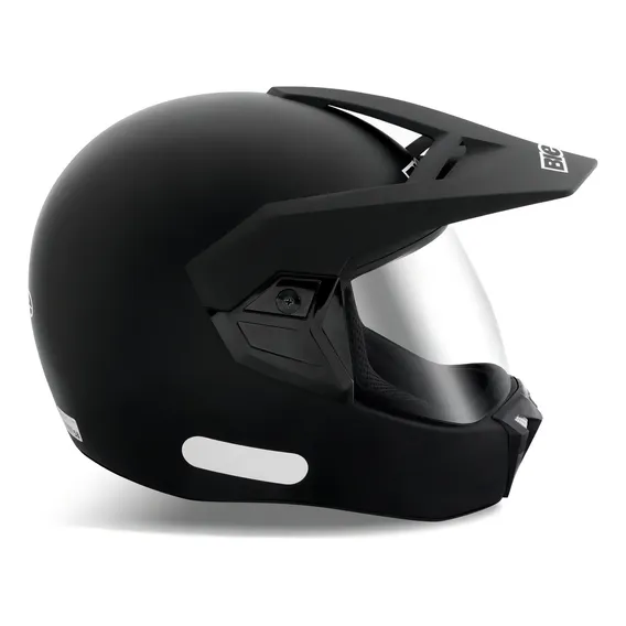 Capacete Motocross Bieffe 3 Sport New Classic Preto Fosco Foto 1